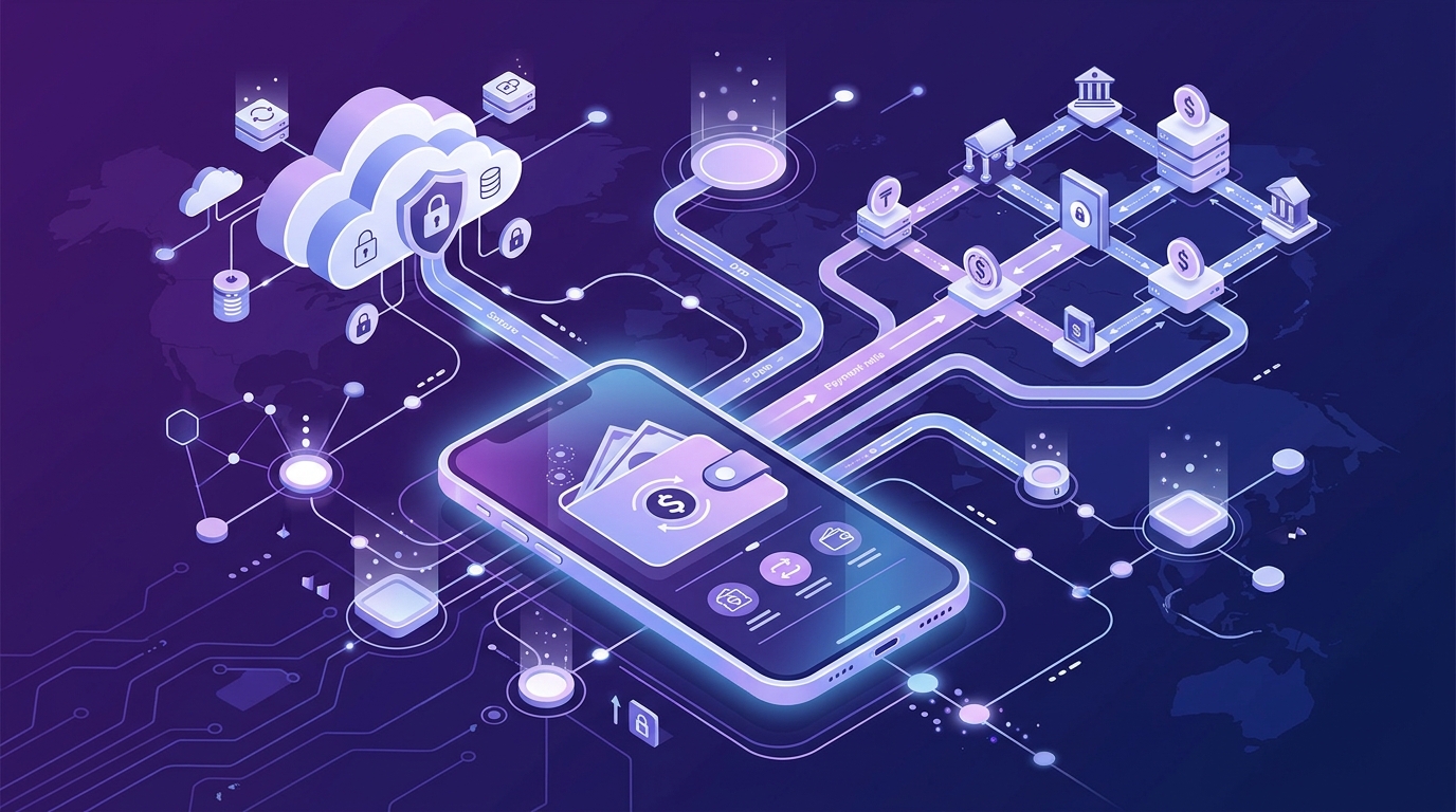 Imagen editorial única para la nota: Qué es una fintech y cómo funciona una billetera digital